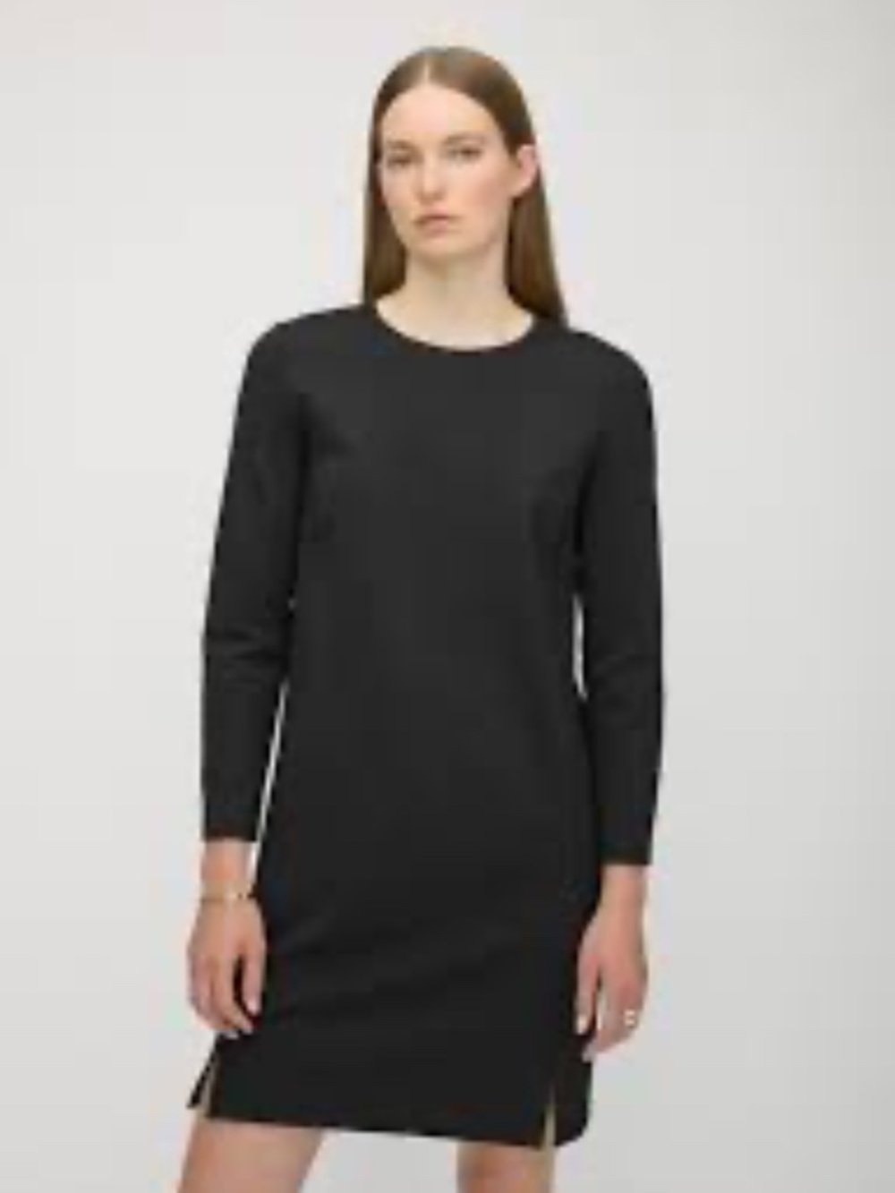 Serenity Boatneck Dress, Classic Fit, Black, XS